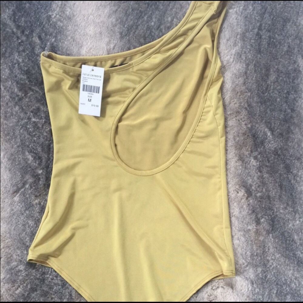 One shouldered body suit